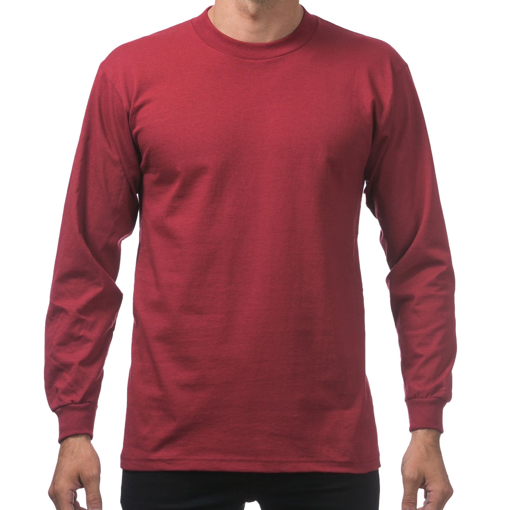 Pro Club Heavyweight Cotton Long Sleeve Crew Neck T-Shirt