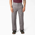 City Of Saints Clothing grey Dickies loose fit double knee work pants with reinforced panels and straight-leg design.