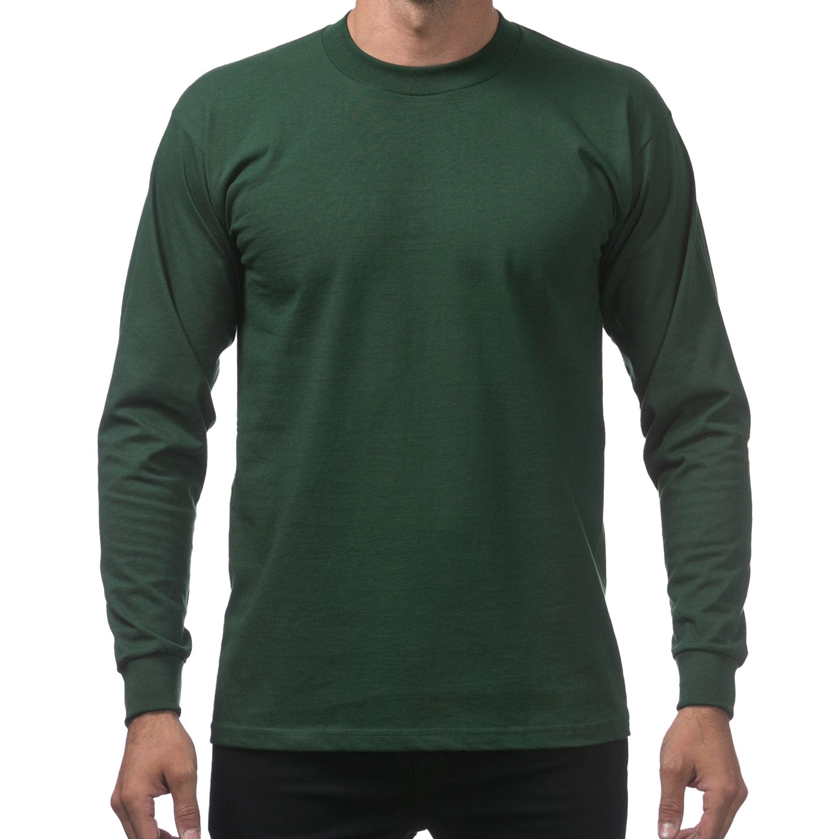 Pro Club Heavyweight Cotton Long Sleeve Crew Neck T-Shirt