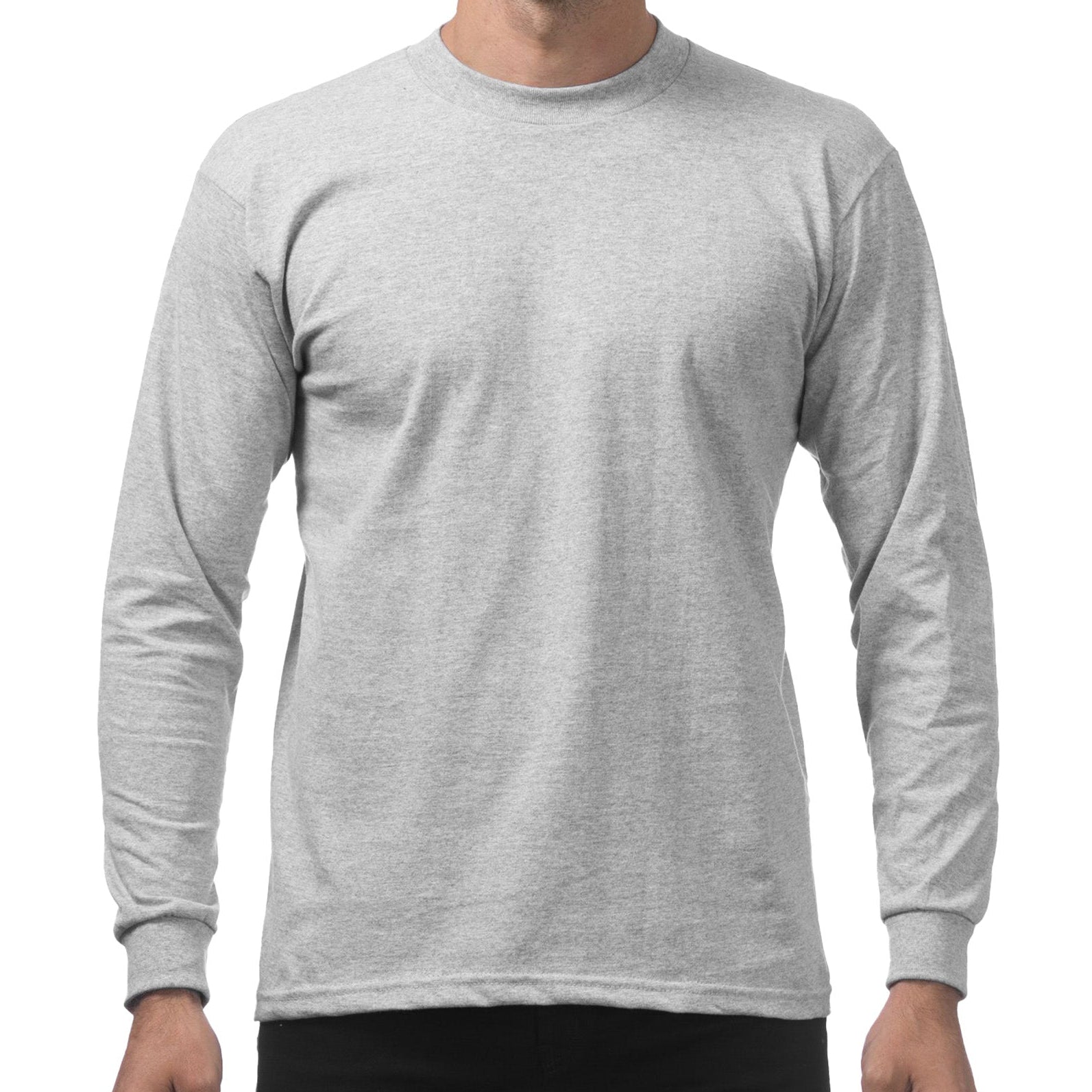 Pro Club Heavyweight Cotton Long Sleeve Crew Neck T-Shirt