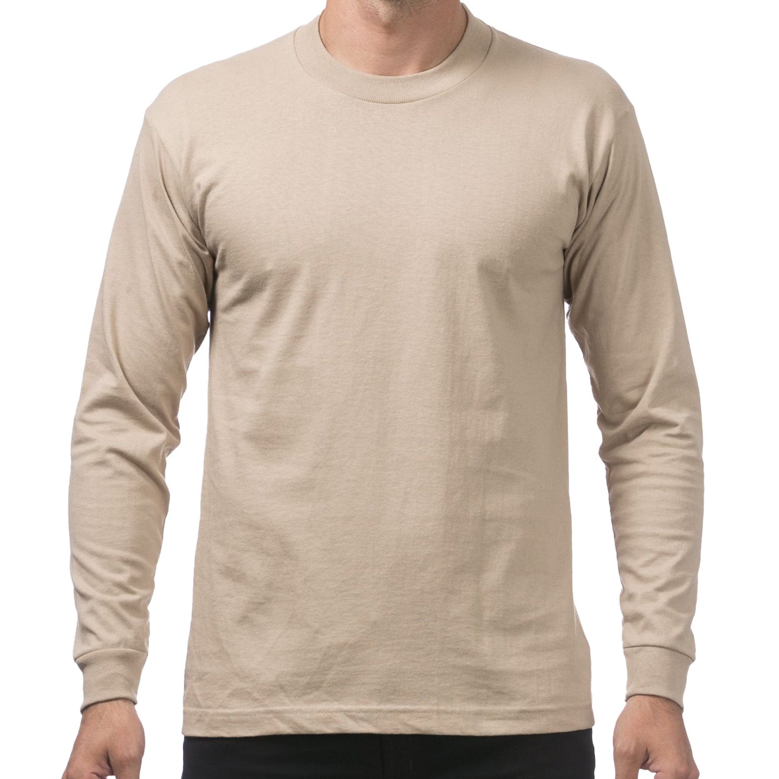 Pro Club Heavyweight Cotton Long Sleeve Crew Neck T-Shirt