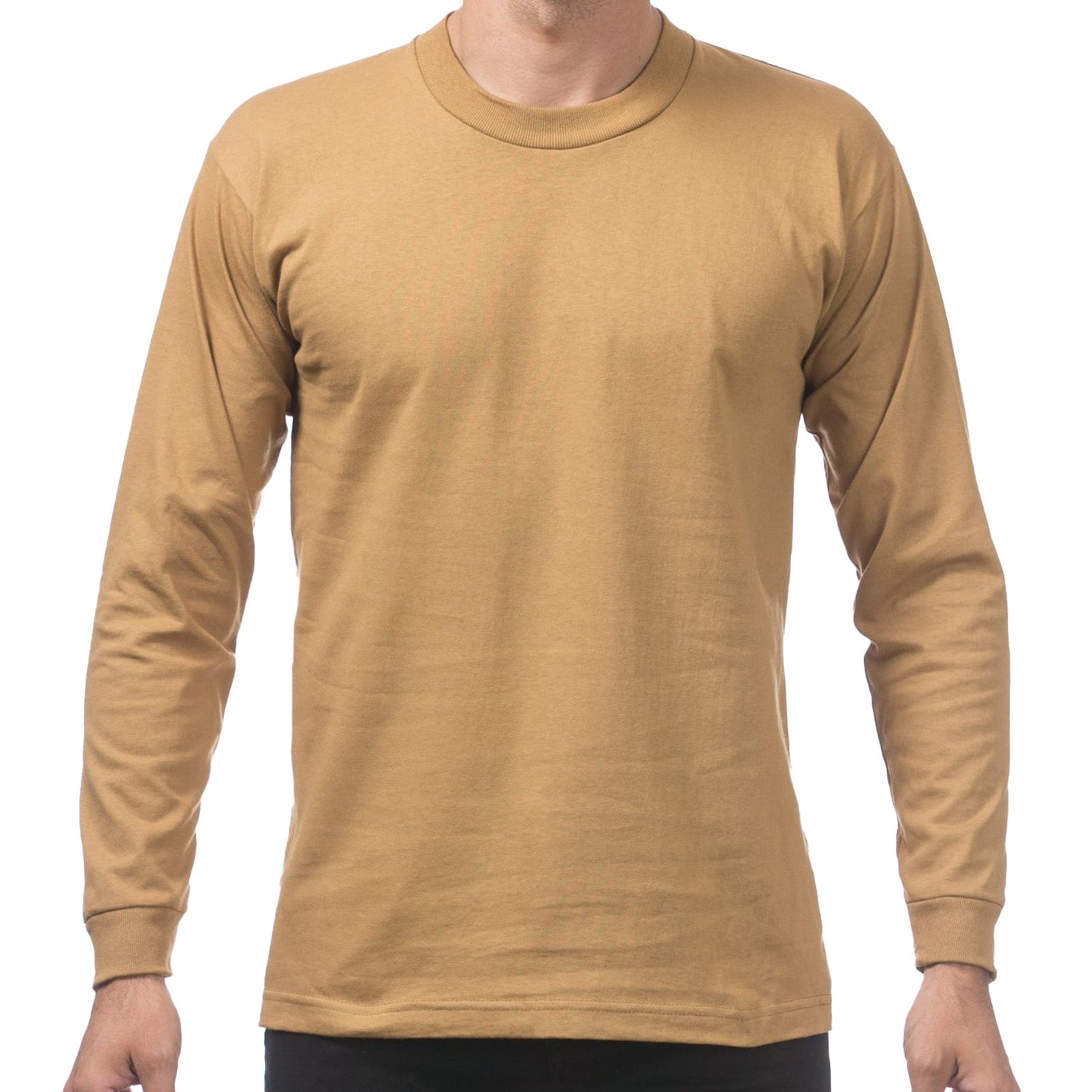 Pro Club Heavyweight Cotton Long Sleeve Crew Neck T-Shirt