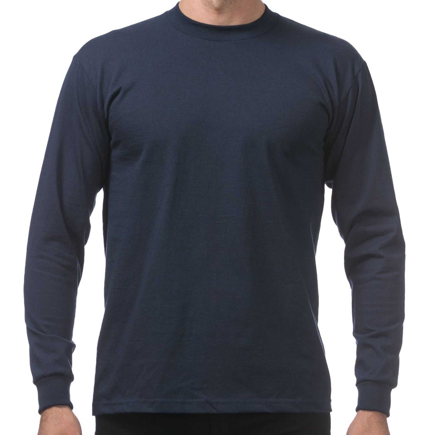 Pro Club Heavyweight Cotton Long Sleeve Crew Neck T-Shirt