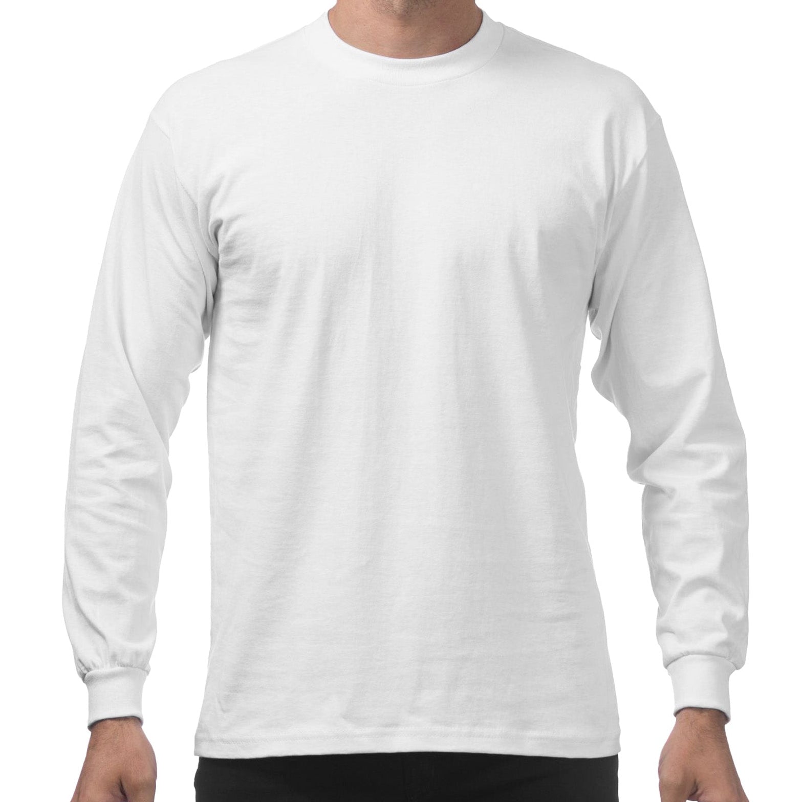Pro Club Heavyweight Cotton Long Sleeve Crew Neck T-Shirt