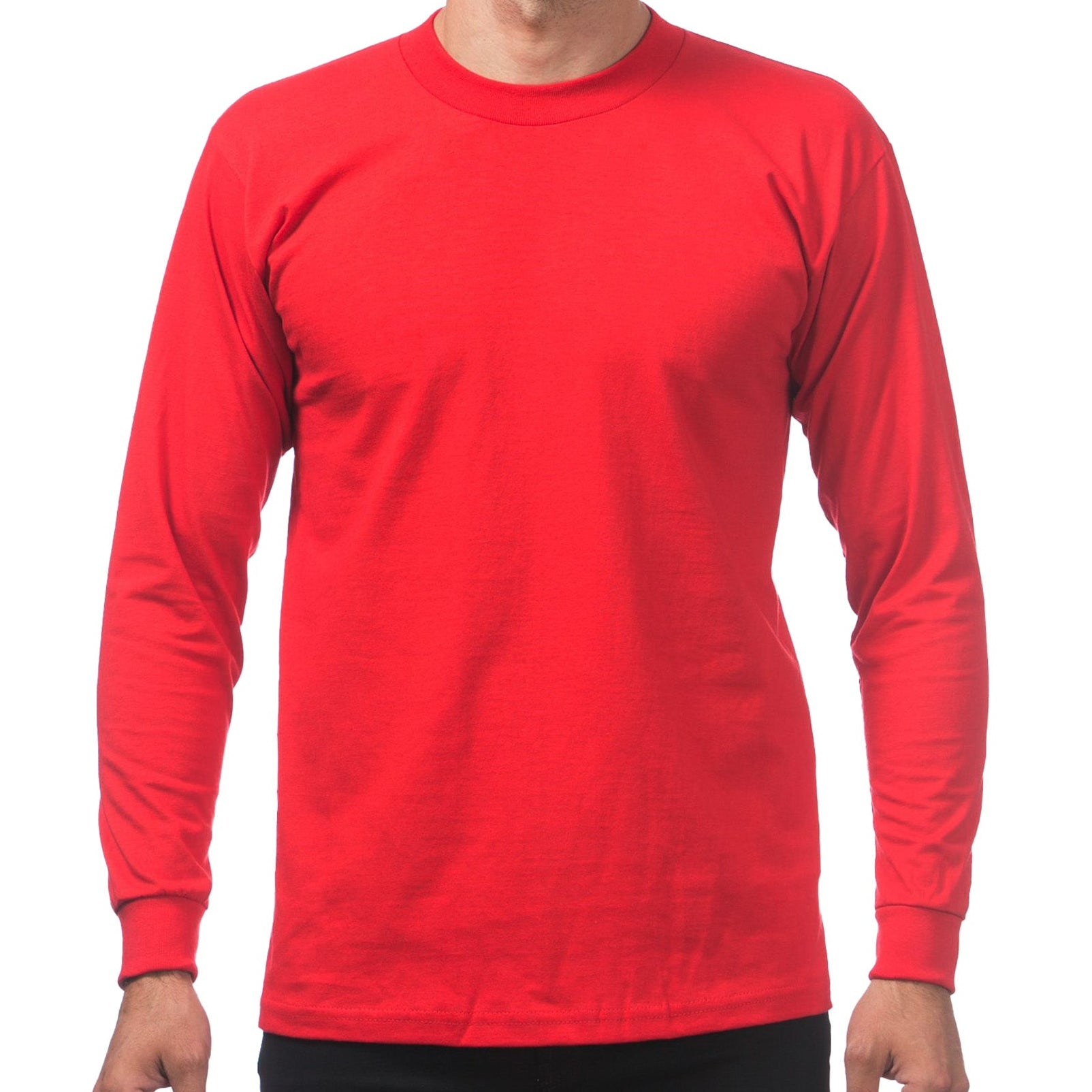 Pro Club Heavyweight Cotton Long Sleeve Crew Neck T-Shirt