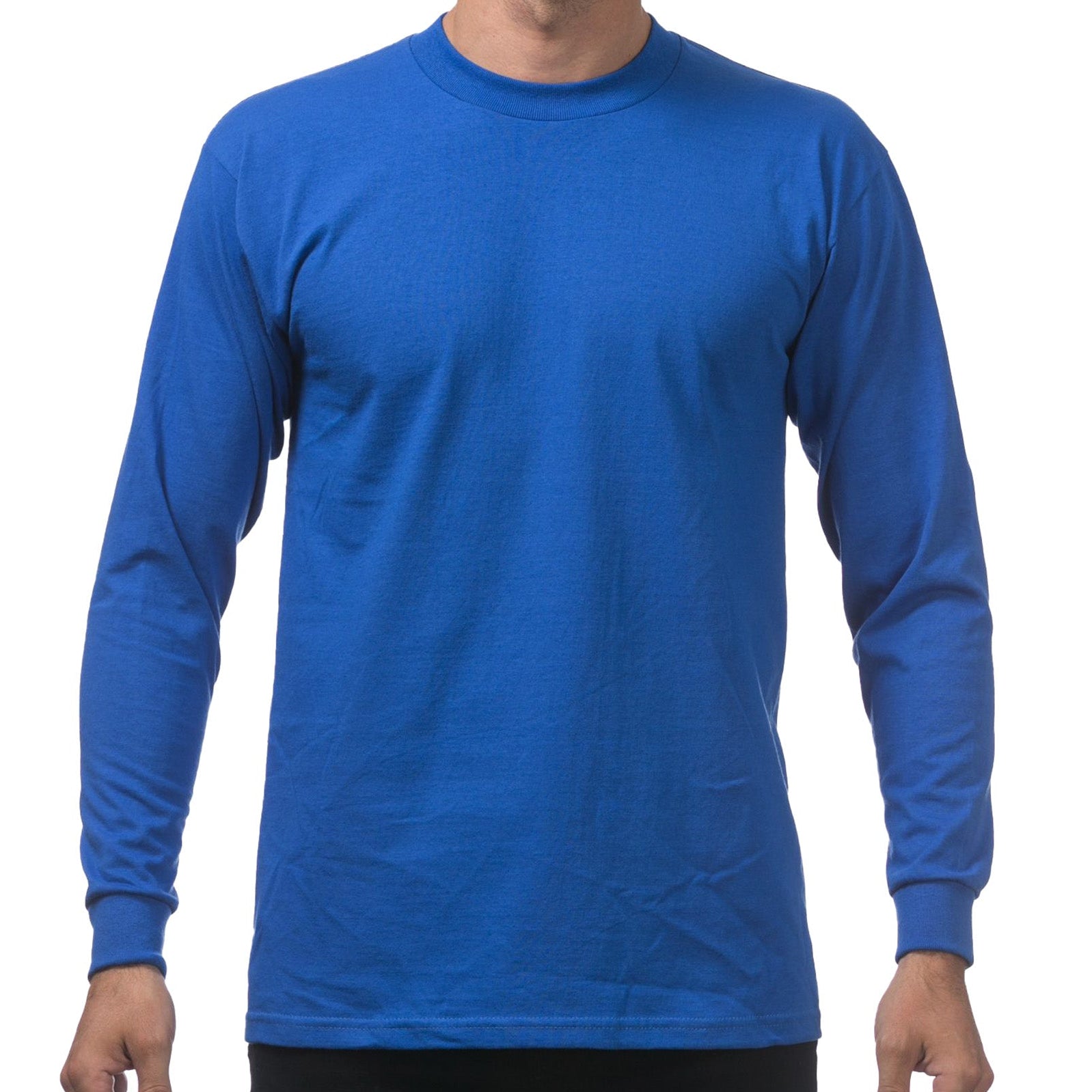 Pro Club Heavyweight Cotton Long Sleeve Crew Neck T-Shirt